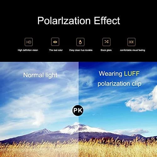 TERAISE Polarized Clip on Sunglasses with Flip Up Function Suitable Driving | HD UV400 Protection, Classic Style, Lightweight 10g thumbnail 4