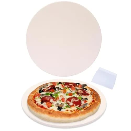 waykea 9” Round Small Pizza Stone for Toaster Oven | Cordierite Baking & Grilling Tool thumbnail 1