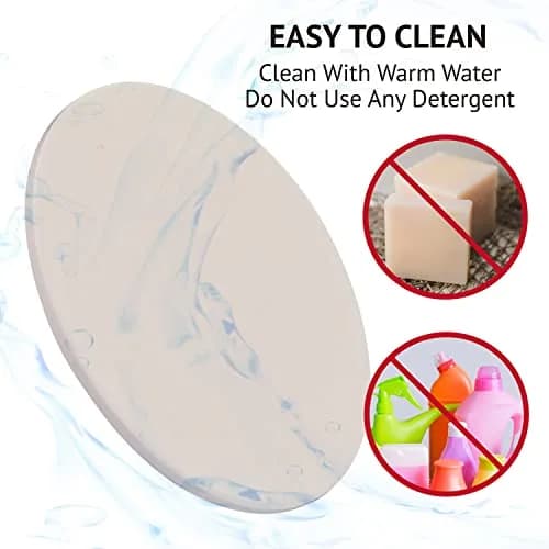 waykea 9” Round Small Pizza Stone for Toaster Oven | Cordierite Baking & Grilling Tool thumbnail 6