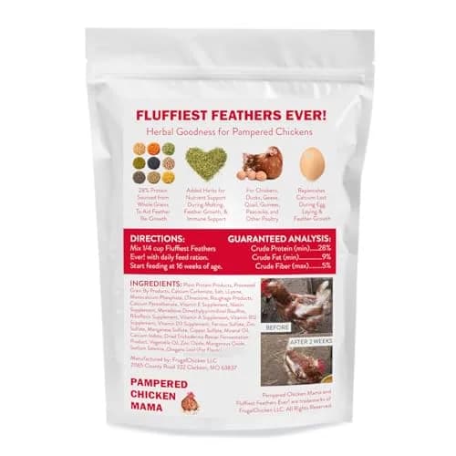 Pampered Chicken Mama Molting Supplement for Chickens 2 pounds | Supports Feather Growth & Chicken Health thumbnail 4