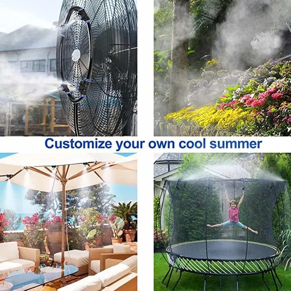 LANDGARDEN Misting Cooling System 10m (33ft) with Brass Nozzles | Cools Patios & Gardens - view 4