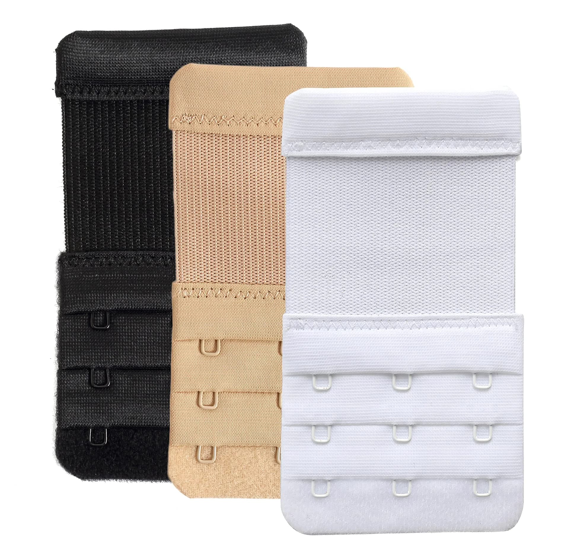 YARBAR Women's Bra Extenders 3 Hook Elastic Stretchy Strap | Comfortable Fit for All Sizes