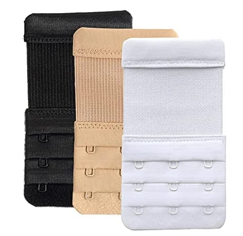 YARBAR Women's Bra Extenders 3 Hook Elastic Stretchy Strap | Comfortable Fit for All Sizes thumbnail 1
