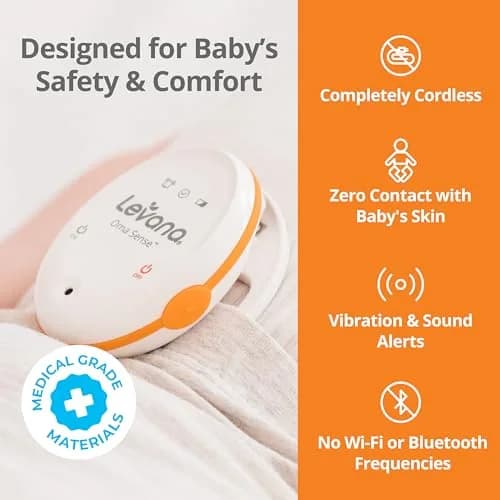 Levana Oma Sense Portable Baby Breathing Monitor with Vibrations & Alerts | Peace of Mind for Parents thumbnail 5
