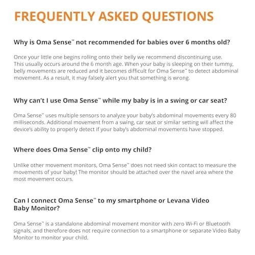 Levana Oma Sense Portable Baby Breathing Monitor with Vibrations & Alerts | Peace of Mind for Parents thumbnail 7