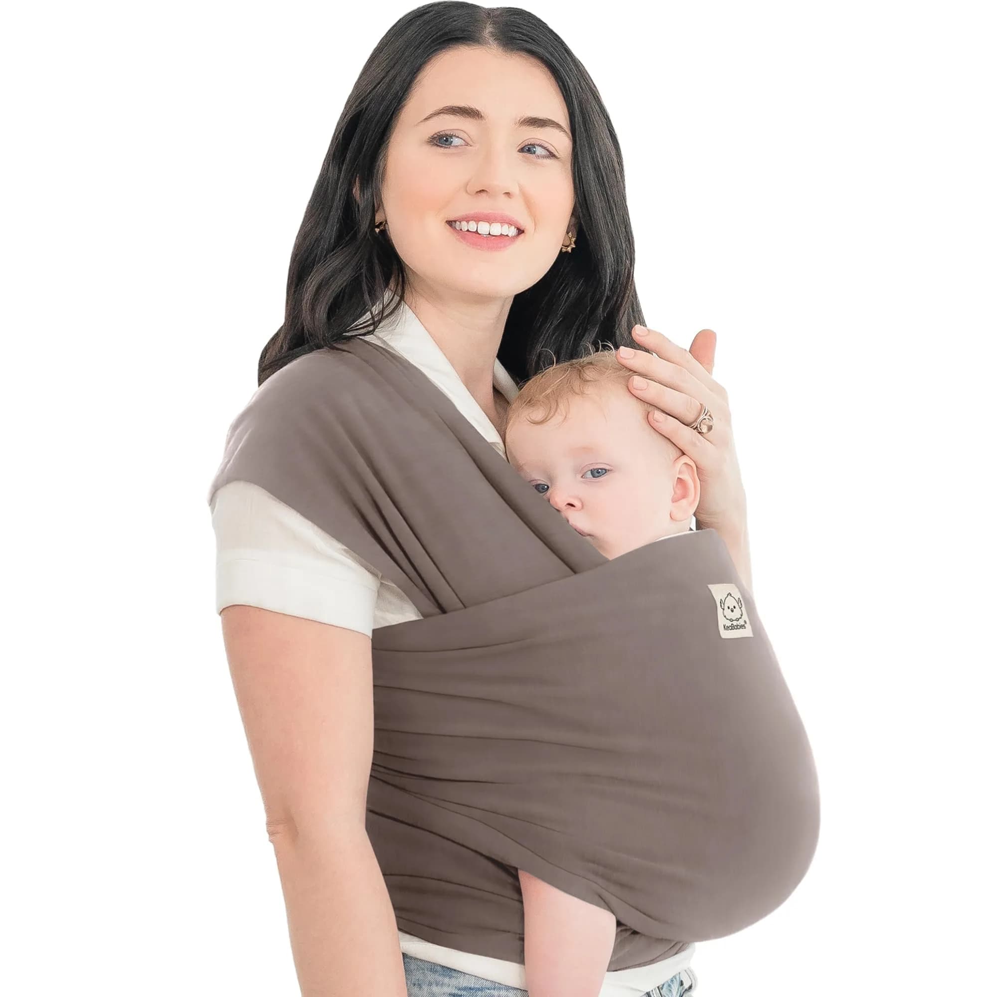 KeaBabies Original Baby Wrap Carrier in Copper Gray - One Size, Pack of 1 - main product image
