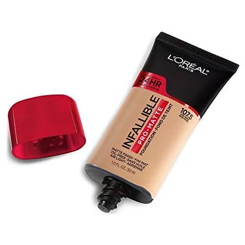 L'Oreal Paris Infallible Pro-Matte Foundation, Ivory Beige, 30ml (1 Fl Oz) | 24-Hour Demi-Matte Wear - view 2