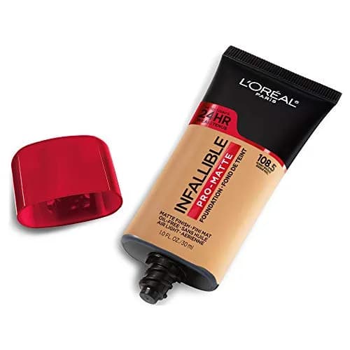 L'Oreal Paris Infallible Pro-Matte Liquid Foundation Honey Bisque 29.57ml (1 Fl Oz) | Demi-Matte Finish Up to 24 Hours thumbnail 2