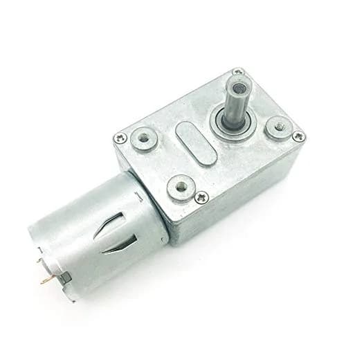 BRINGSMART JGY-370 12V 40rpm DC Worm Gear Motor Self-Lock Electric Motor | High Torque, All-Metal Gears, Impact-Resistant Shaft thumbnail 1