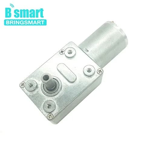 BRINGSMART JGY-370 12V 40rpm DC Worm Gear Motor Self-Lock Electric Motor | High Torque, All-Metal Gears, Impact-Resistant Shaft thumbnail 9