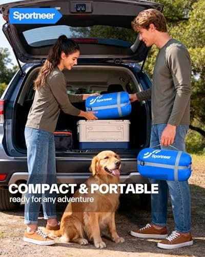 Sportneer Wearable Sleeping Bag for Adults & Kids | Waterproof to 32°F, Compact & Warm for Camping, Stadiums, Travel, Backpacking & Car Use thumbnail 8