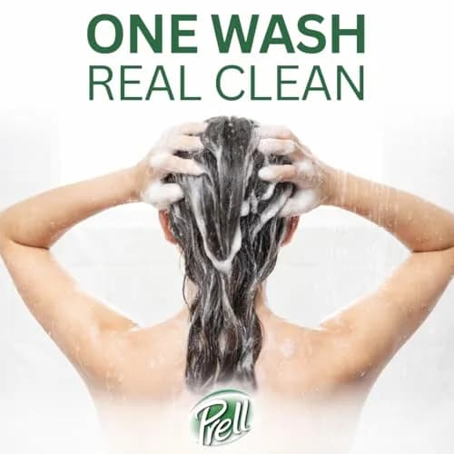 Prell Classic Clean Shampoo, Leaves Hair Healthy, Shiny and Full of Texture without Causing Dryness, Alcohol Free, 13.5 Fl Oz (Pack of 6) | Deep Cleansing Shampoo thumbnail 5