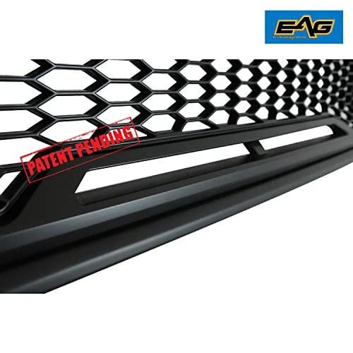 EAG Replacement Upper ABS Grille Front Grill with Amber LED Lights - Matte Black Fit for 12-15 Tacoma | Aggressive Offroad Look thumbnail 9