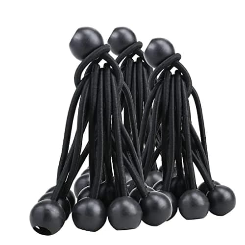 AOPRIE 30 Pack Black Bungee Balls | Heavy Duty Weather Resistant Tie Downs in India thumbnail 6