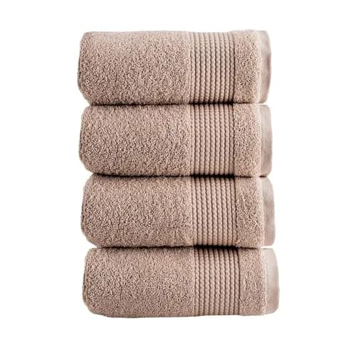 HALLEY Turkish Cotton Towels (4-Pack) Ultra Soft Quick Absorbent 650 GSM | Luxury Bath & Hand Towels for Bathroom & Kitchen thumbnail 1