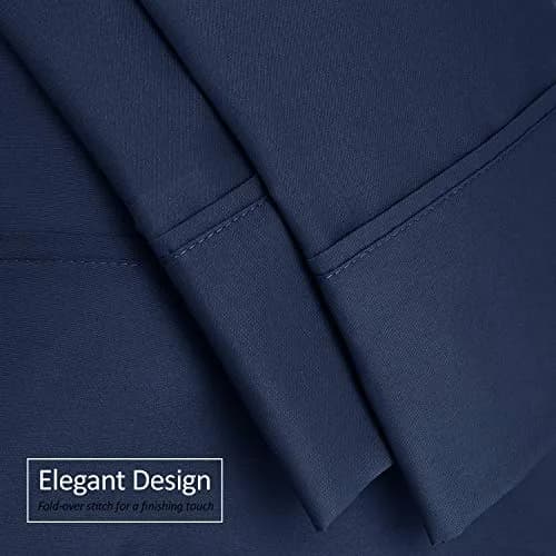Nestl Body Pillow Cover – Microfiber Pillowcase – Lightweight Navy Blue – 20x54 Inches | Ultra Soft & Breathable thumbnail 5