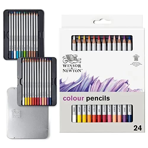 Winsor & Newton Studio Collection, Color Pencils, Set of 24 | Rich, Smooth, Vibrant Art Pencils for Drawing & Shading thumbnail 1