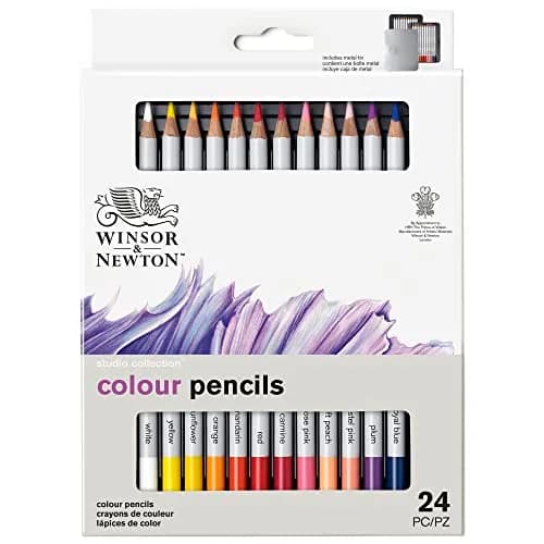 Winsor & Newton Studio Collection, Color Pencils, Set of 24 | Rich, Smooth, Vibrant Art Pencils for Drawing & Shading thumbnail 8