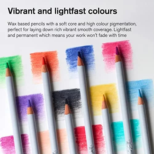 Winsor & Newton Studio Collection, Color Pencils, Set of 24 | Rich, Smooth, Vibrant Art Pencils for Drawing & Shading thumbnail 2