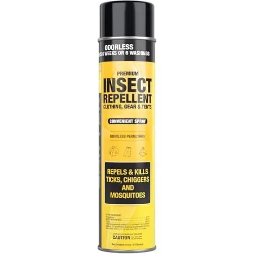 Sawyer Permethrin Insect Repellent for Clothing & Gear 709ml (24 Fl Oz) | EPA Registered Fabric Treatment — 18 Fl Oz / Aerosol