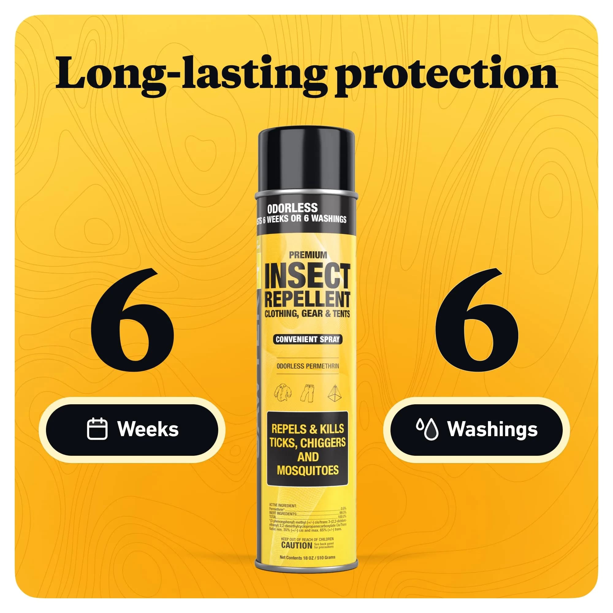 Sawyer Permethrin Insect Repellent Spray for Clothing & Gear - 18 Fl Oz Aerosol | Long-Lasting Protection - view 4