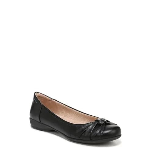 Naturalizer Soul Women's Gift Ballet Flat Black 9 M | Versatile, Cushioned Slip-On Flat thumbnail 1