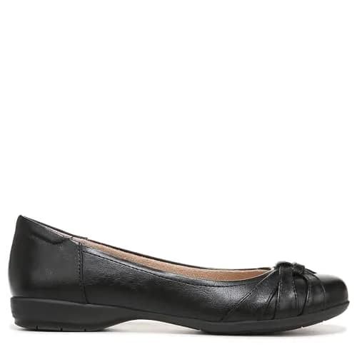 Naturalizer Soul Women's Gift Ballet Flat Black 9 M | Versatile, Cushioned Slip-On Flat thumbnail 6