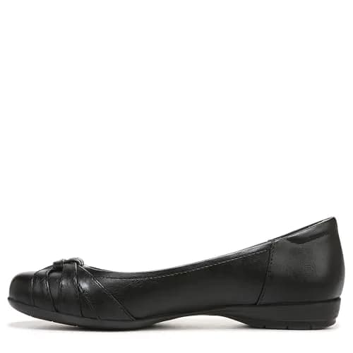 Naturalizer Soul Women's Gift Ballet Flat Black 9 M | Versatile, Cushioned Slip-On Flat thumbnail 9
