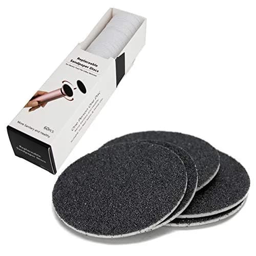 AONOLOVO 60PCS Replaceable Sandpaper Discs 180 Grit | Durable Foot File Refills for Callus Removal thumbnail 8
