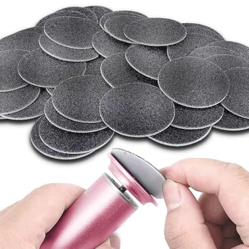 AONOLOVO 60PCS Replaceable Sandpaper Discs 180 Grit | Durable Foot File Refills for Callus Removal thumbnail 2