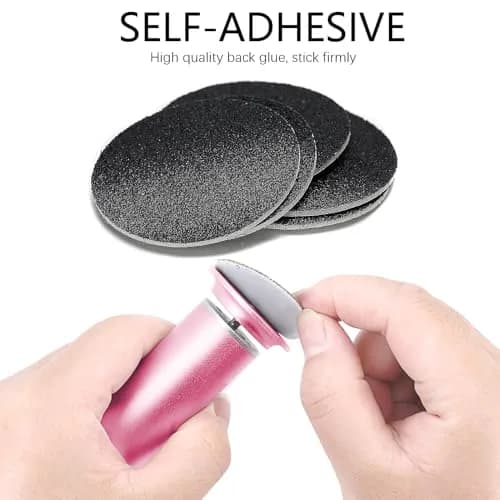 AONOLOVO 60PCS Replaceable Sandpaper Discs 180 Grit | Durable Foot File Refills for Callus Removal thumbnail 3