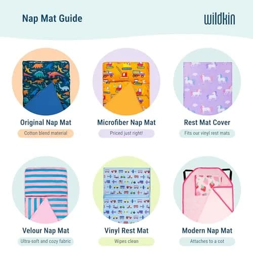 Wildkin Modern Nap Mat with Pillow and Blanket for Boys - Stars | Toddler Travel Bed for Daycare & Preschool thumbnail 8