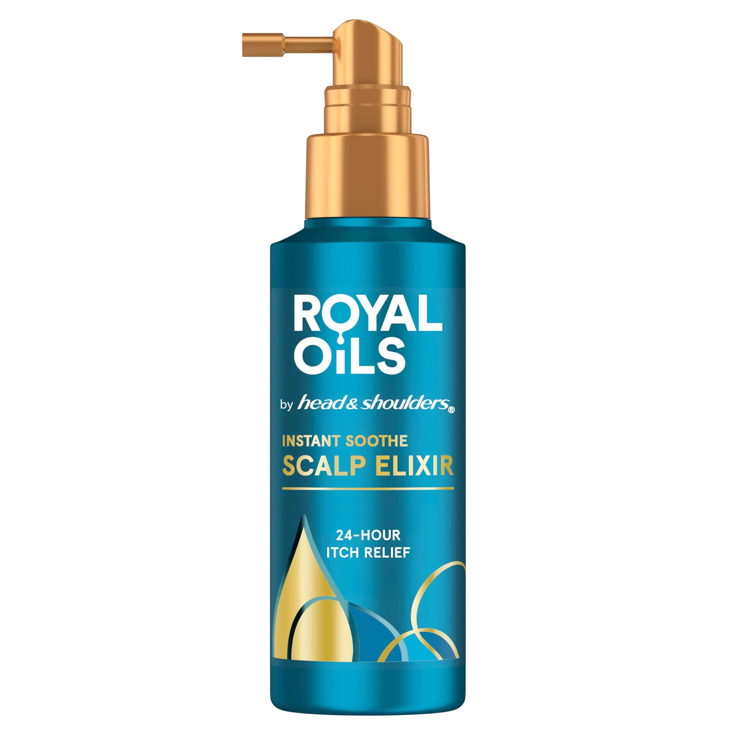 Head & Shoulders Royal Oils Instant Soothe Scalp Elixir 4.2 fl oz | No-Rinse Relief for Textured Hair