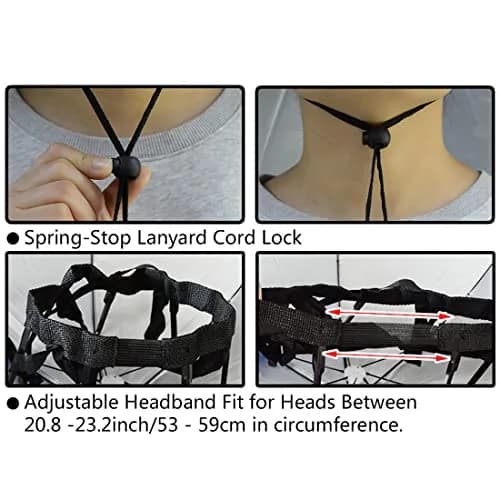 NEW-Vi Fishing Umbrella Hat 91.4cm (37.4") | Hands-Free Sun & Rain Protection for Outdoor Use thumbnail 6