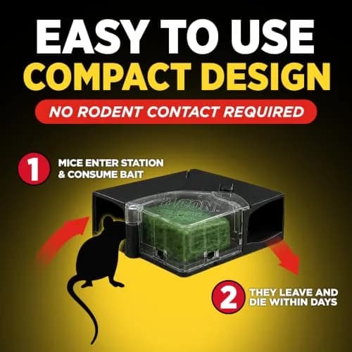 d-Con Refillable Mouse Bait Station 1 + 18 Refills | Compact Weatherproof Indoor/Outdoor Pest Control thumbnail 5