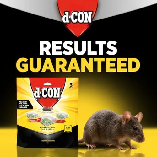 d-Con Refillable Mouse Bait Station 1 + 18 Refills | Compact Weatherproof Indoor/Outdoor Pest Control thumbnail 2