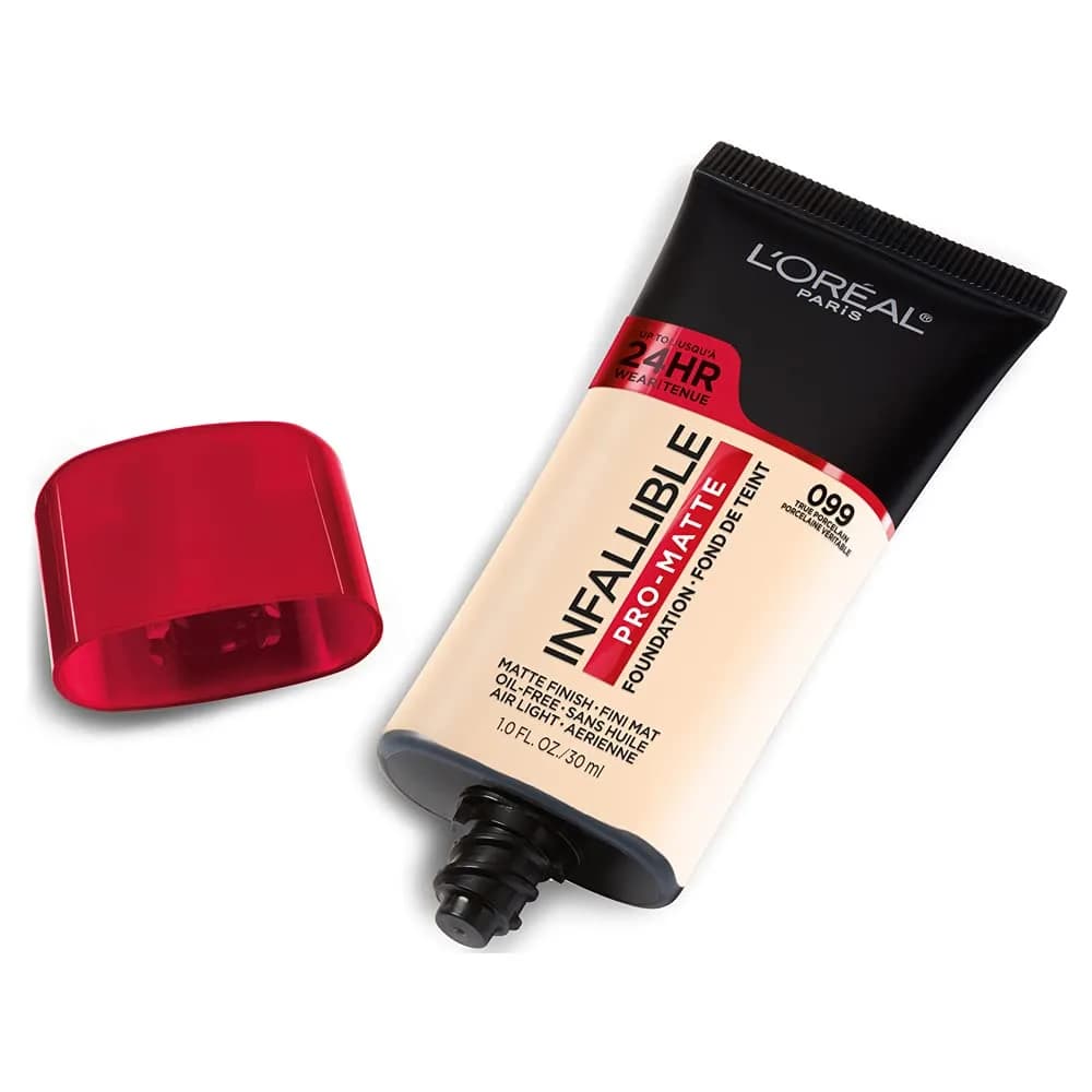 L'Oreal Paris Infallible Pro-Matte Liquid Foundation True Porcelain 30ml (1 fl oz) | Demi-Matte Finish Up to 24 Hours - view 2