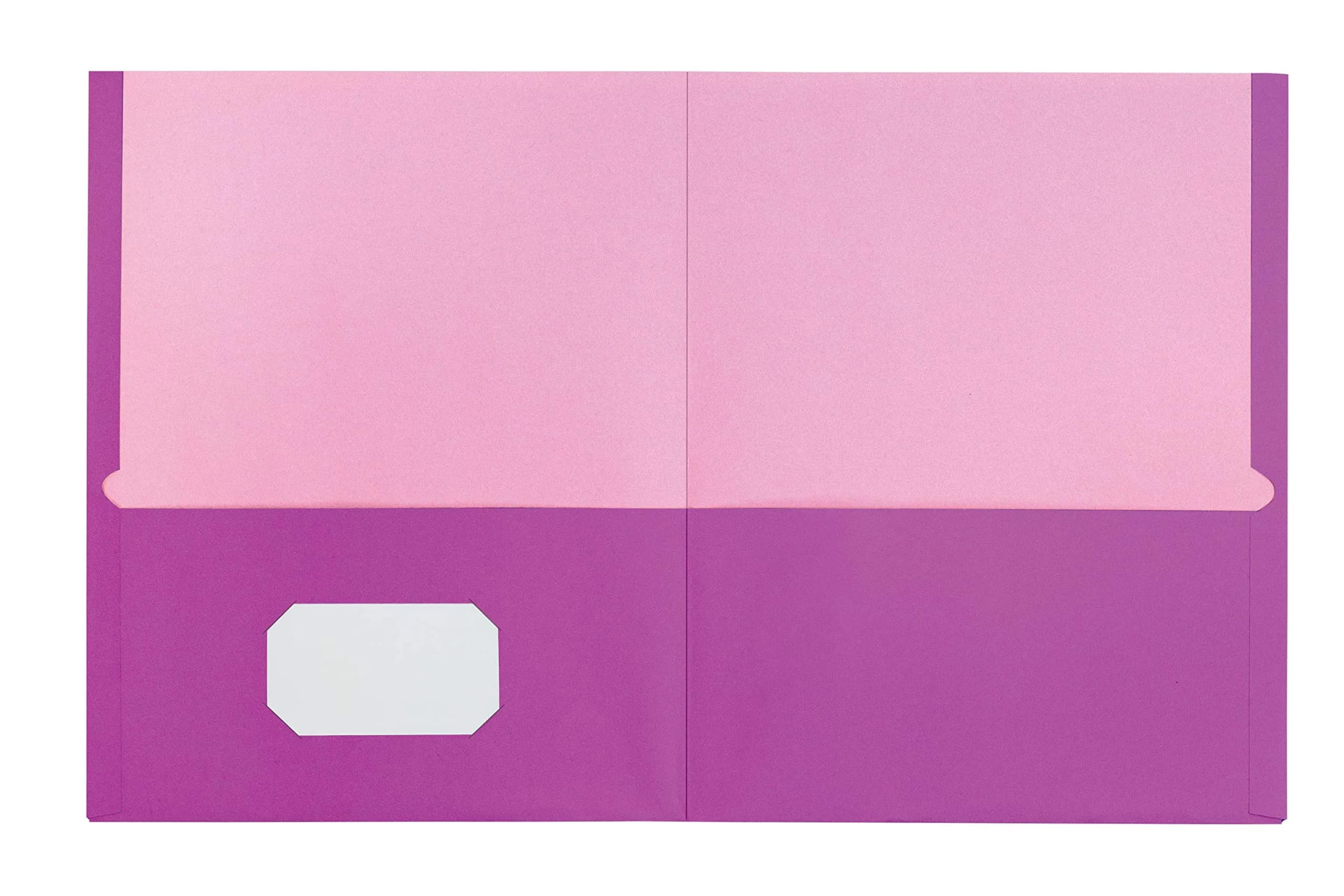 Oxford 2 Pocket Folders, Textured Paper, Assorted Colors, Letter Size, 25 Per Box | Durable & Organized - view 3