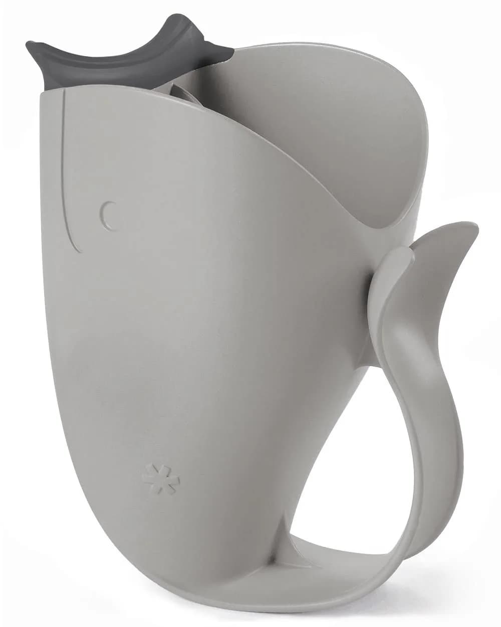 Skip Hop MOBY Grey Tear-Free Bath Rinser Cup with Waterfall Spout | Gentle on Eyes & Ears - main product image