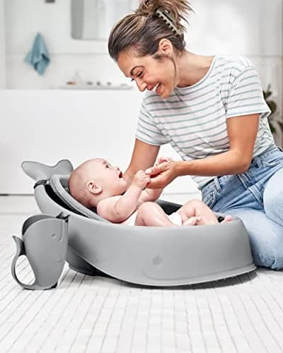 Skip Hop MOBY Tear-Free Bath Rinse Cup with Waterfall Spout, Grey | 710ml (24 Fl Oz) Capacity thumbnail 5
