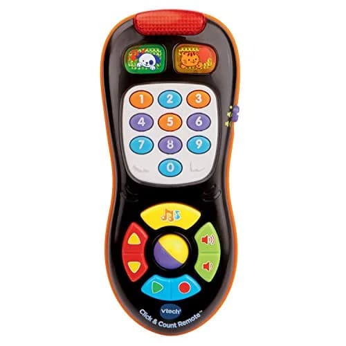 VTech Click and Count Remote, Black | Educational Baby & Toddler Toy for 6-36 Months thumbnail 1