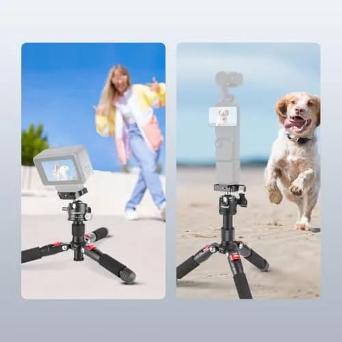 NEEWER Portable Travel Mini Tabletop Tripod 50cm Aluminum Alloy | 11 lb Max Load, 360° Ball Head thumbnail 9
