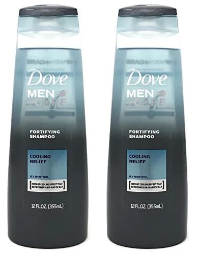 Dove Men+Care Fortifying Shampoo Cooling Relief Icy Menthol 710ml (24 Fl Oz) | Strengthens Hair & Scalp thumbnail 1