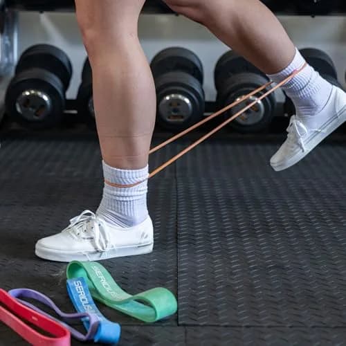Serious Steel Fitness 12 inch Resistance Bands #0 Orange | Hip & Glute Activation, Warm-Ups thumbnail 6