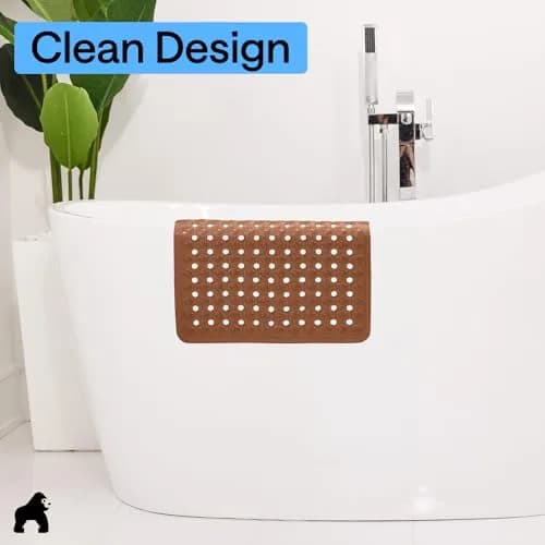 GORILLA GRIP Square Shower Stall Mat 53cm x 53cm (21" x 21") | Patented Suction Grip & Drainage for Smooth Surfaces thumbnail 9