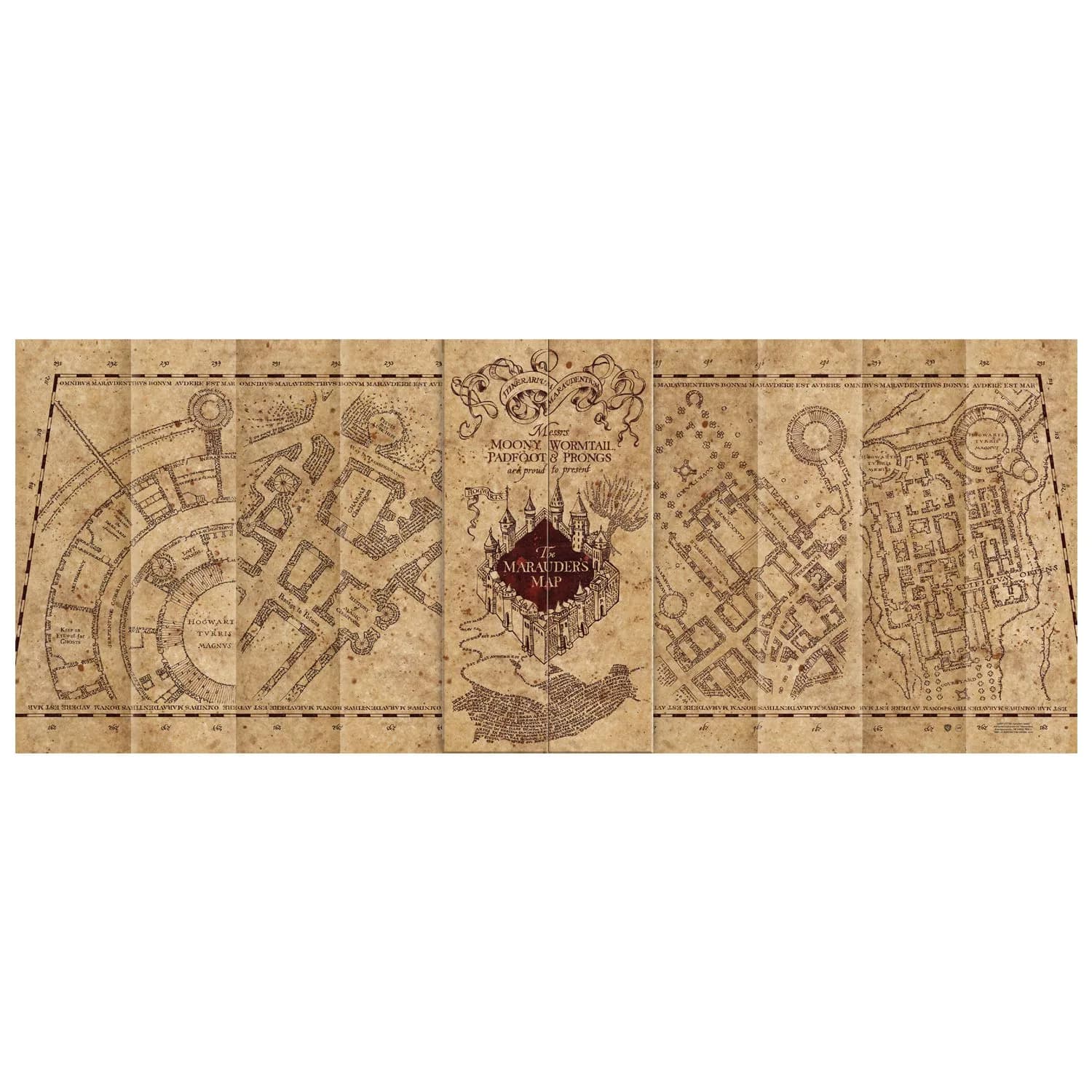 The Noble Collection Harry Potter Marauder's Map 1000-Piece Jigsaw Puzzle | Officially Authorized by Warner Brothers - view 6