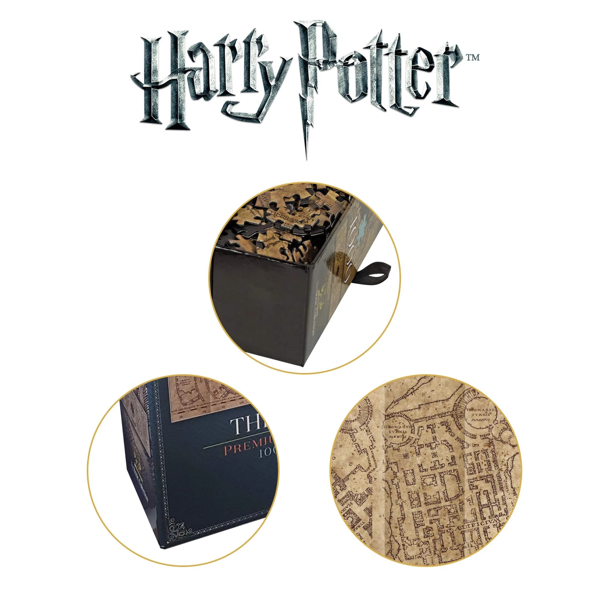 The Noble Collection Harry Potter Marauder's Map 1000-Piece Jigsaw Puzzle | Officially Authorized by Warner Brothers - view 4