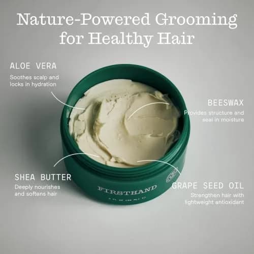 Firsthand Supply All-Purpose Hair Pomade 3oz | Firm Hold, Low Shine, Organic & Water Based thumbnail 3
