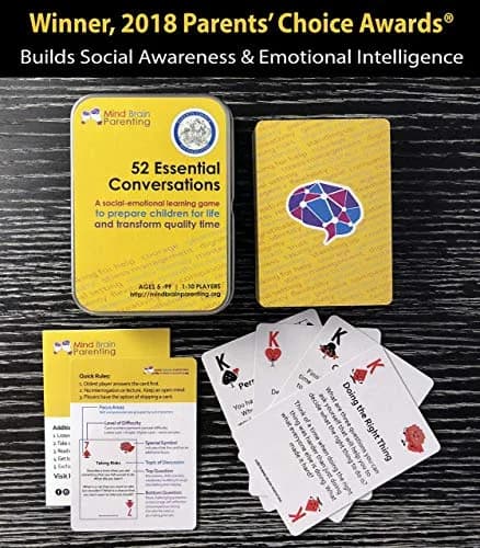 Mind Brain Emotion 52 Essential Conversations Card Deck | Award-Winning SEL Tool for Kids, Family, and Therapists thumbnail 7