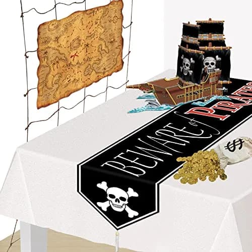 Beistle Plastic Gold Pirate Coins – Pack of 200, Double-Sided Treasure | Pirate-themed party décor thumbnail 5